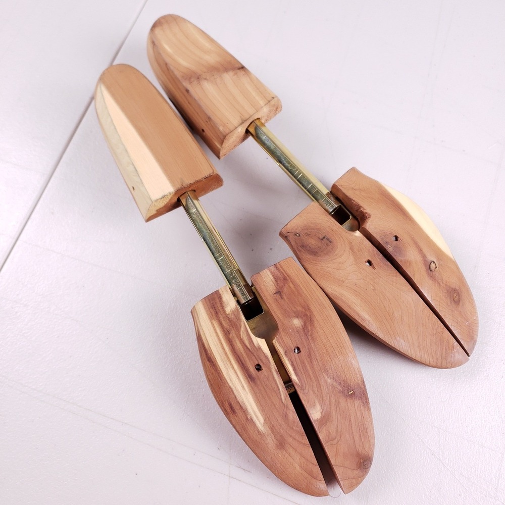 Nordstrom Cedar Wood Shoe Trees Men Split Toe Made in USA Aromatic Shoe Care - Picture 6 of 8